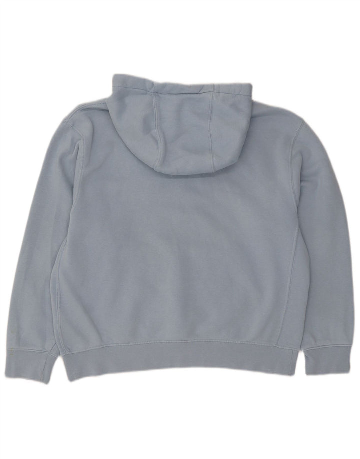 Nike Pull à capuche surdimensionné pour femme UK 12 Bleu moyen Coton