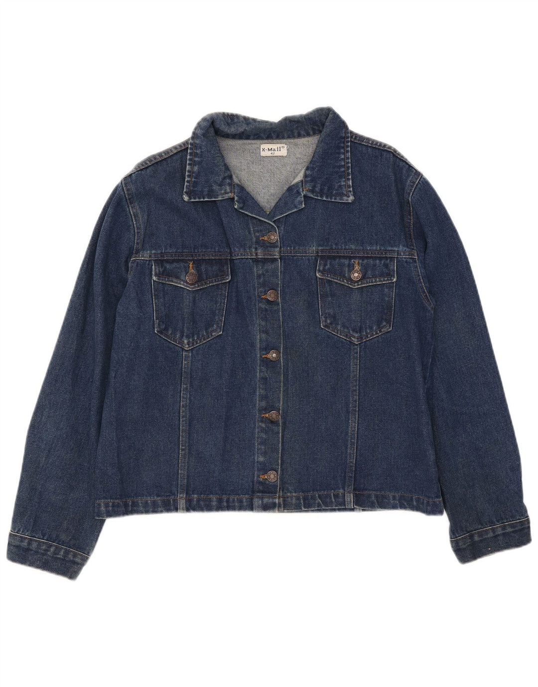 X-Mail Veste en Jean Femme IT 42 Bleu Marine Moyen