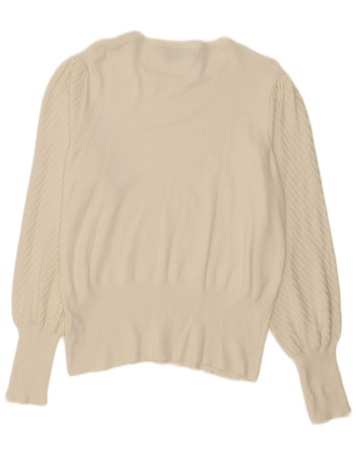 Marks & Spencer Pull col bateau pour femme UK 14 Medium Off White