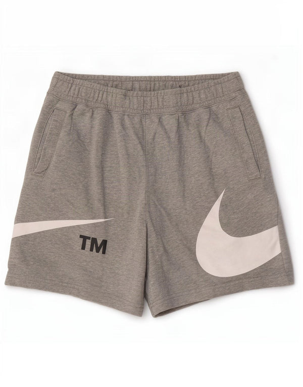 Nike Short de sport graphique en coton gris moyen pour homme