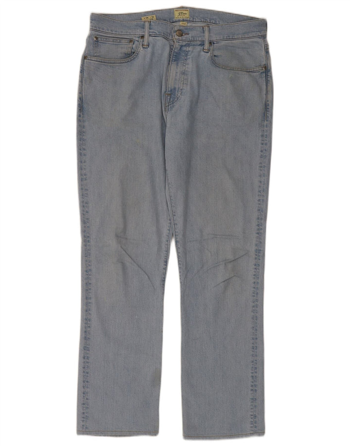 J. Crew Jean droit 770 homme W34 L32 bleu coton