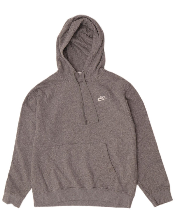 Nike Pull à capuche graphique en coton moucheté gris moyen pour homme