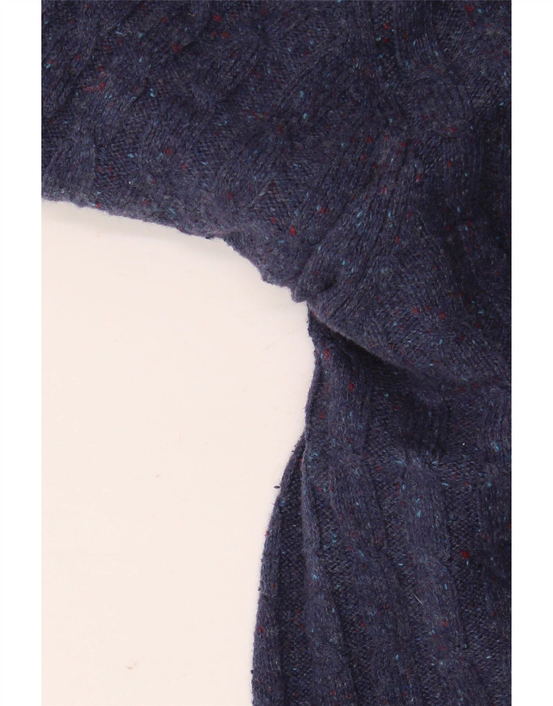 JACK WILLS Pull à col rond pour homme, grand, bleu marine moucheté