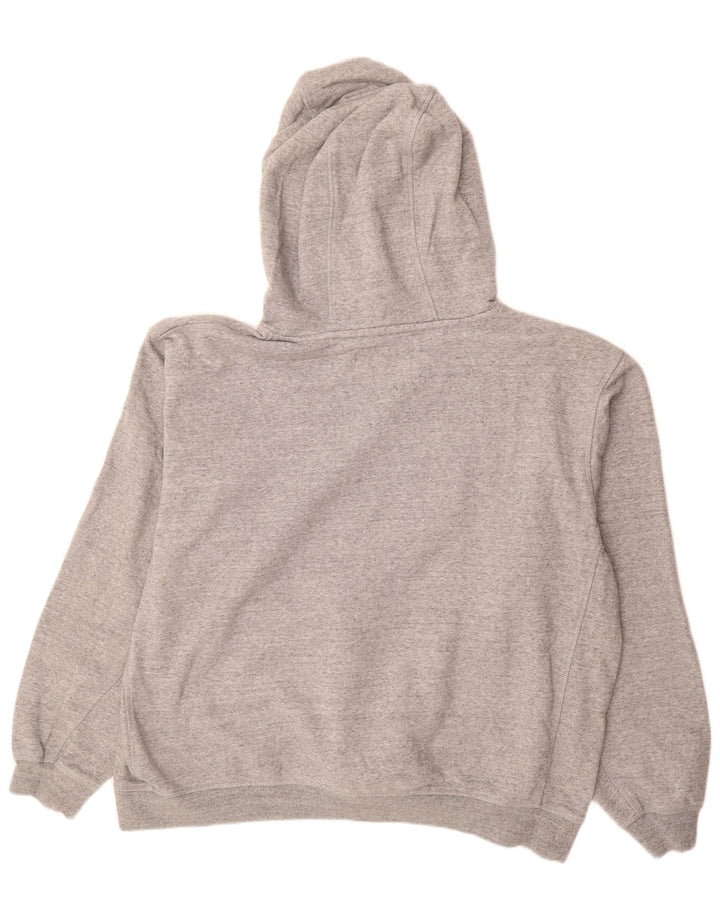 JACK WILLS Pull à capuche graphique pour homme 3XL Gris chiné en coton