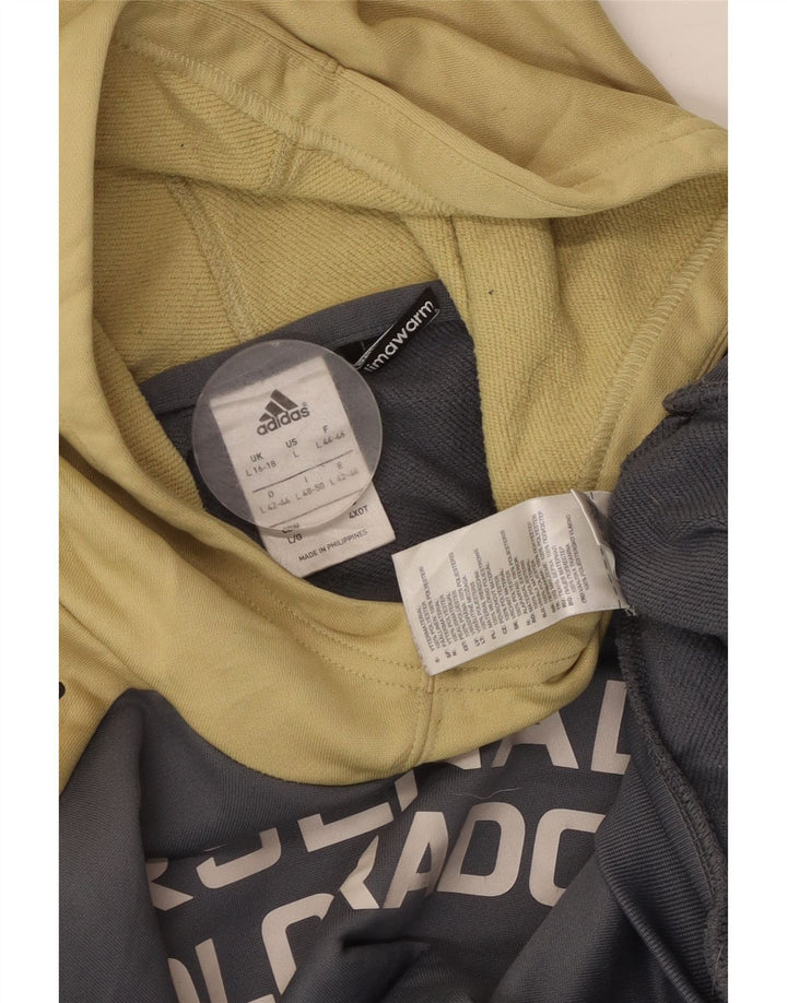 ADIDAS Pull à capuche Arsenal Colorado pour femme UK 16/18 Large Gris