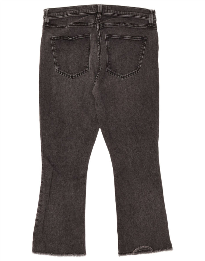 GAP Femme Kick Regular Fit Jean Court W30 L24 Gris Coton