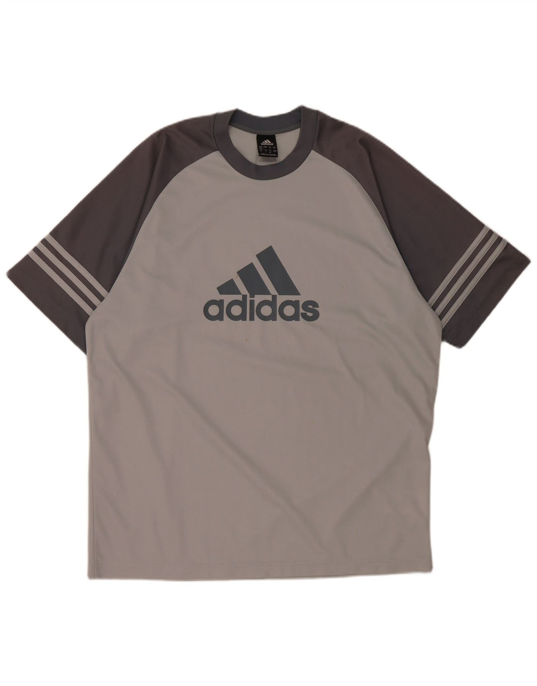 ADIDAS T-shirt Climalite Graphic pour homme UK 42/44 Large Gris Colorblock