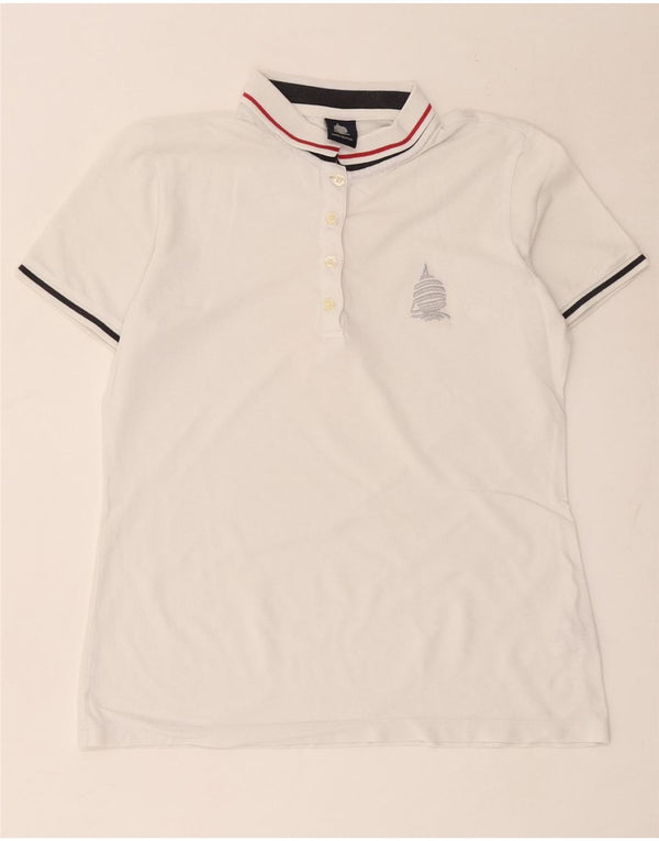 Marina Yachting Polo Femme UK 14 Coton Blanc Moyen