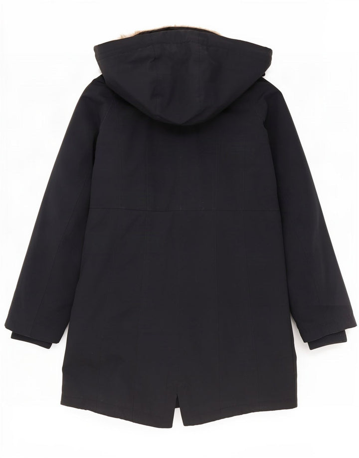 Kangol Parka à capuche pour femme UK 8 Small Bleu marine