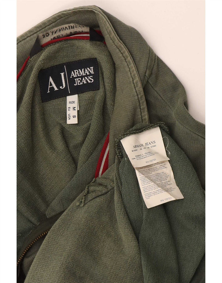 Armani Jeans Veste De Survêtement Homme Vert Moyen Coton