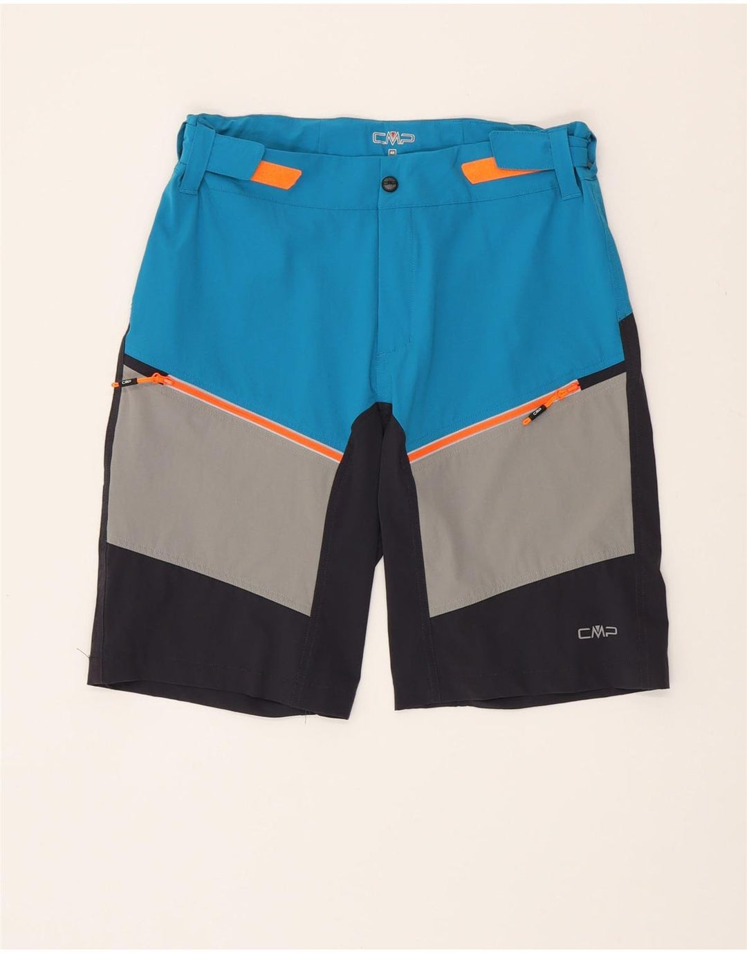 CMP Short Cargo Homme IT 48 Medium W32 Bleu Colorblock Polyamide