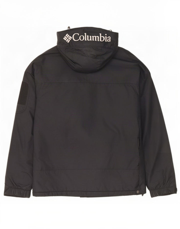 Columbia Veste anorak à capuche graphique pour homme UK 38 Medium Black Nylon