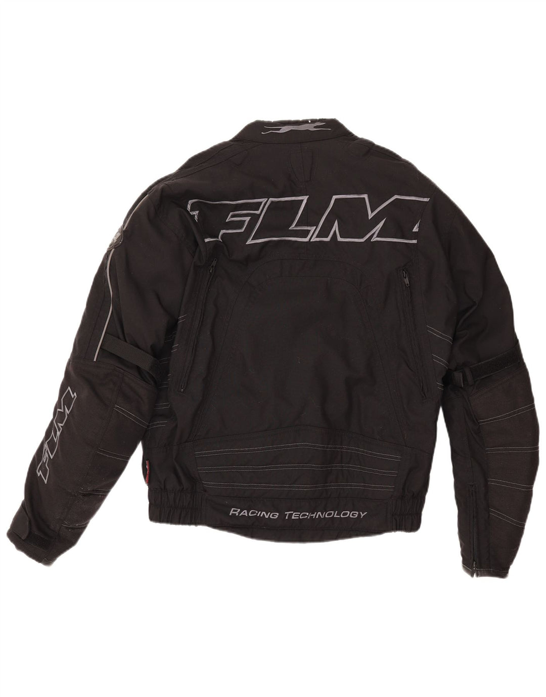 FLM Veste Graphic Racer Homme IT 52/54 Large Noir Polyamide