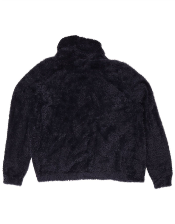 Marks & Spencer Pull Cardigan Femme UK 18 XL Bleu Marine Polyamide