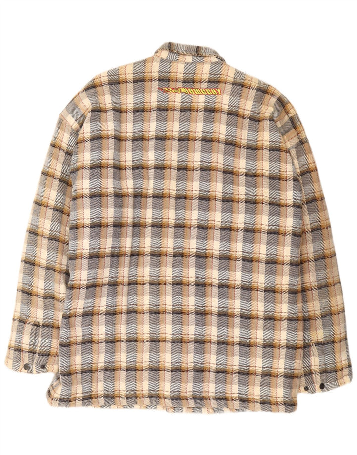 Home Boy Veste Bomber Graphique Homme UK 42 XL Coton à Carreaux Multicolore