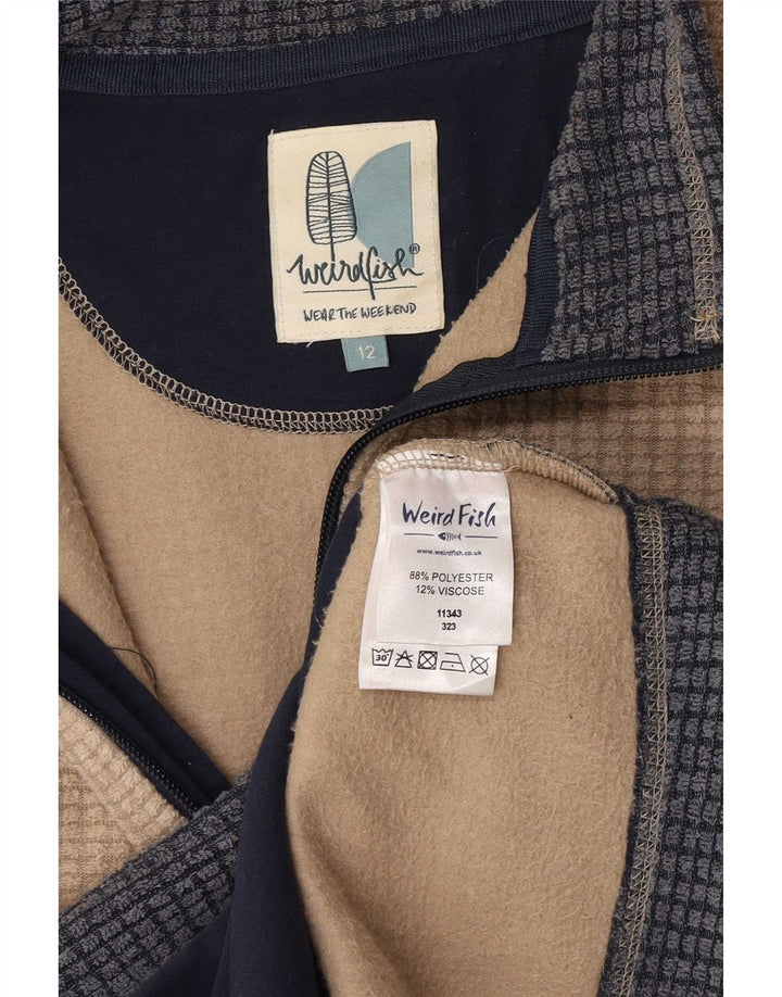 Weird Fish Veste polaire pour femme UK 12 Polyester beige moyen