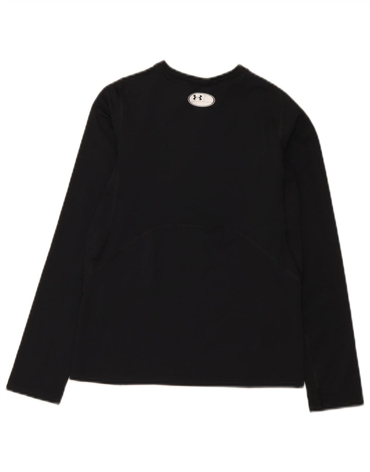 Under Armour Heat Gear Haut à manches longues pour garçon 9-10 ans Noir moyen