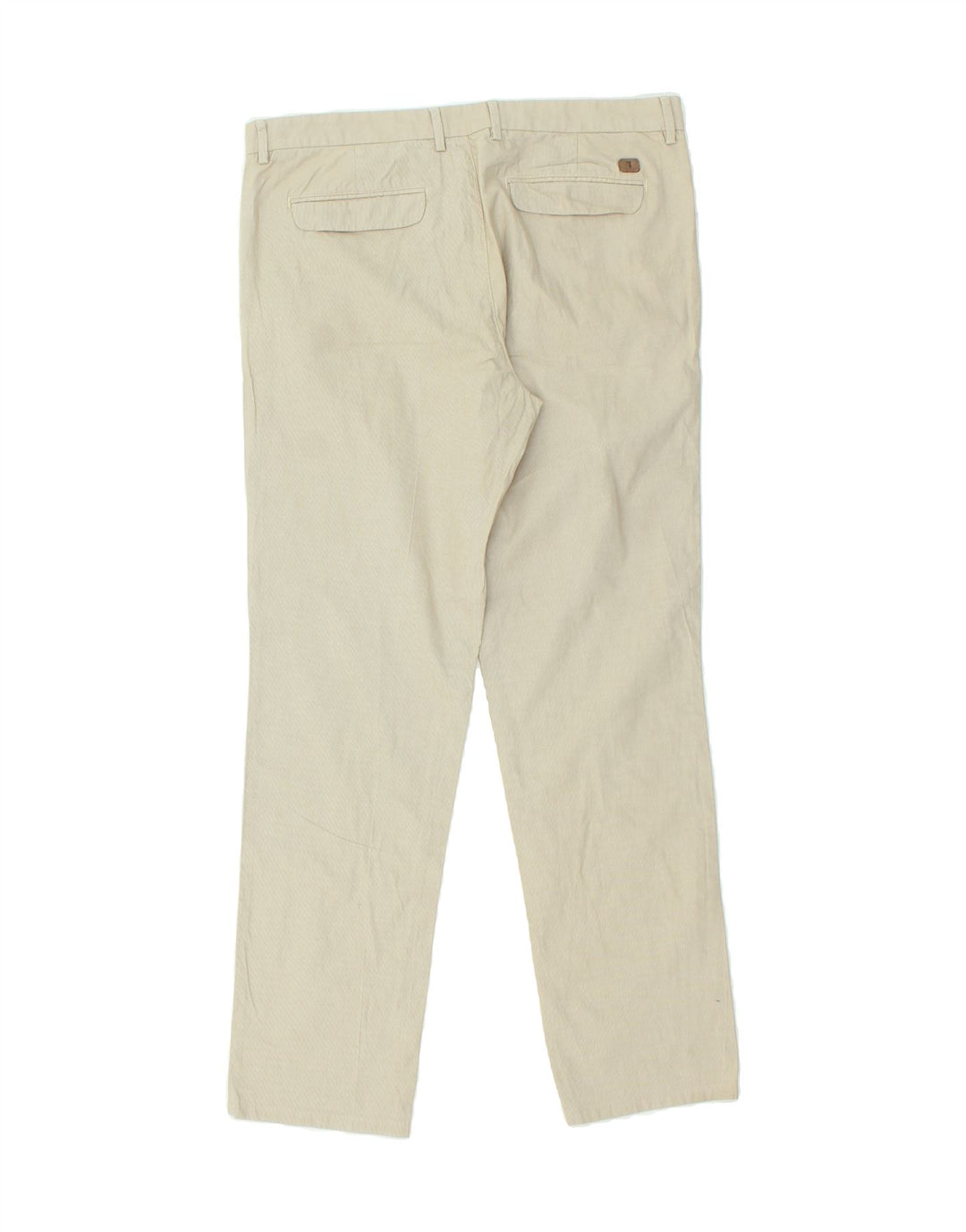 TRUSSARDI Mens Slim Chino Trousers IT 52 XL W36 L31 Beige Vintage Trussardi and Second-Hand Trussardi from Messina Hembry 