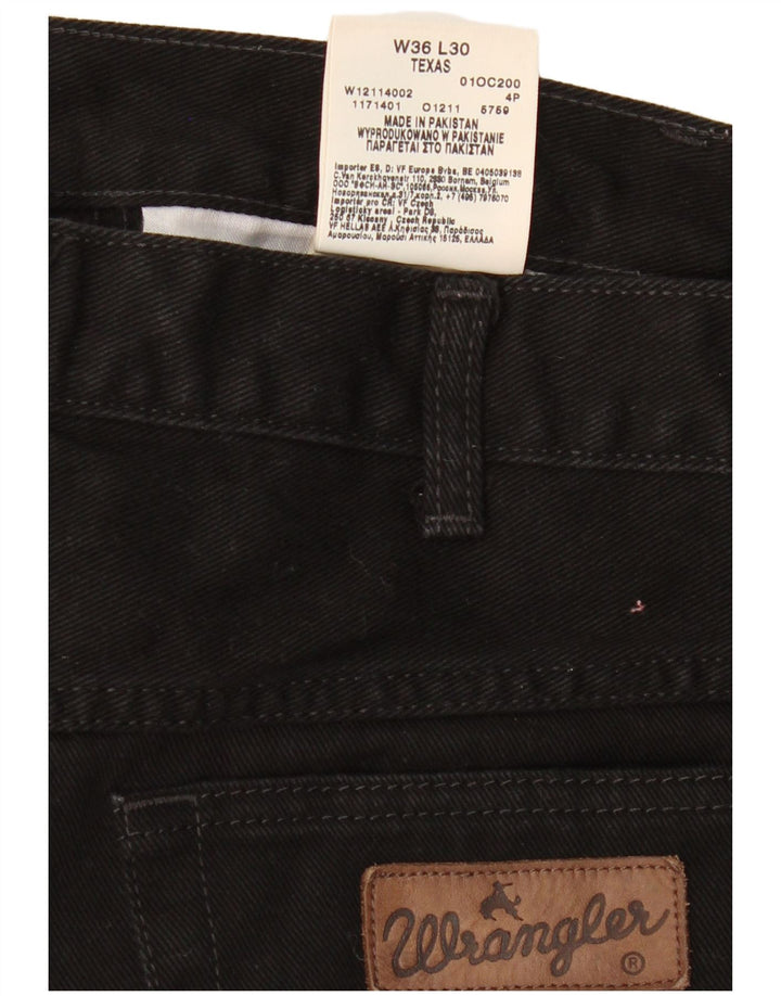 Wrangler Jean Droit Texas Homme W36 L30 Noir Coton