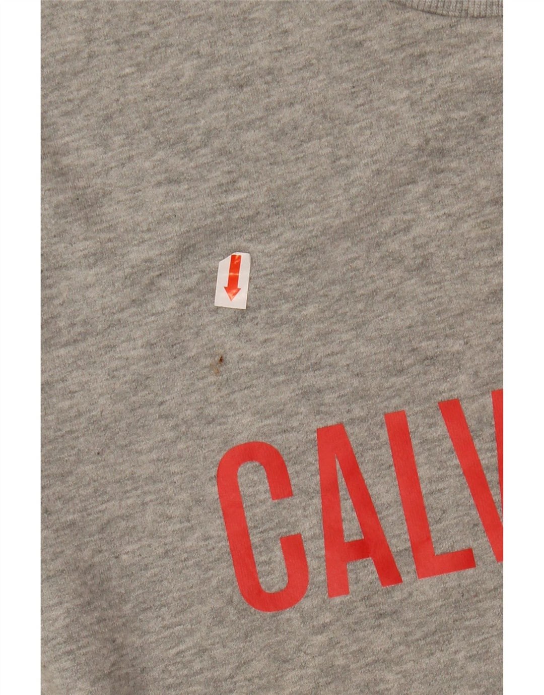 CALVIN KLEIN Sweat-Shirt Graphique Homme Gris Moyen