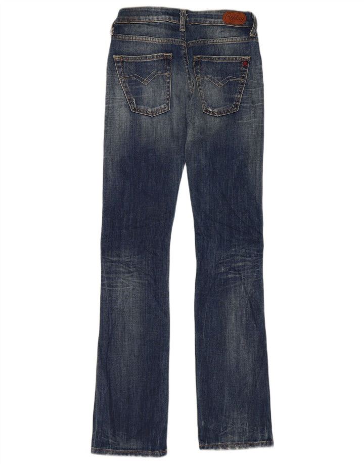 Replay Jean Slim Bootcut Femme W25 L32 Bleu Coton