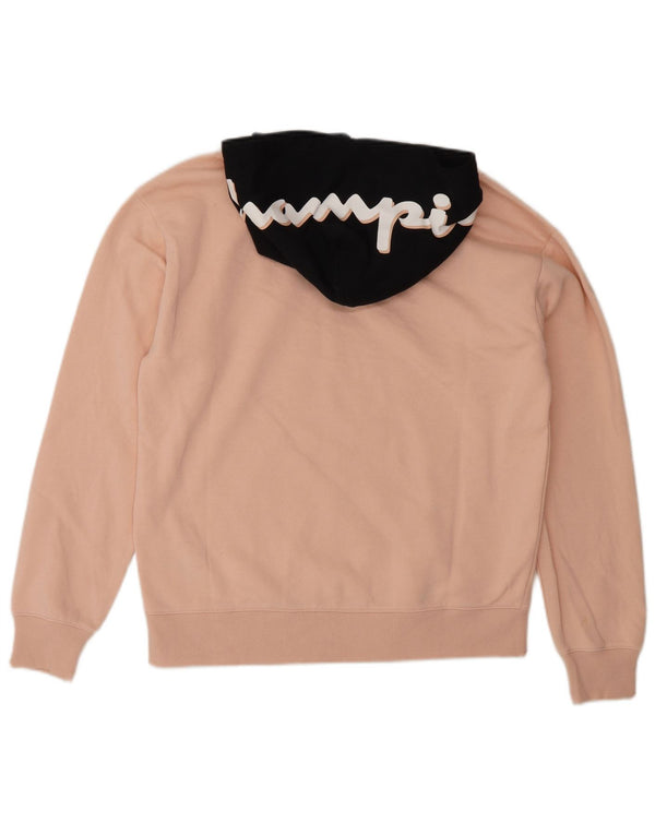 Champion Pull à capuche graphique pour fille 15-16 ans 2XL Rose Colourblock