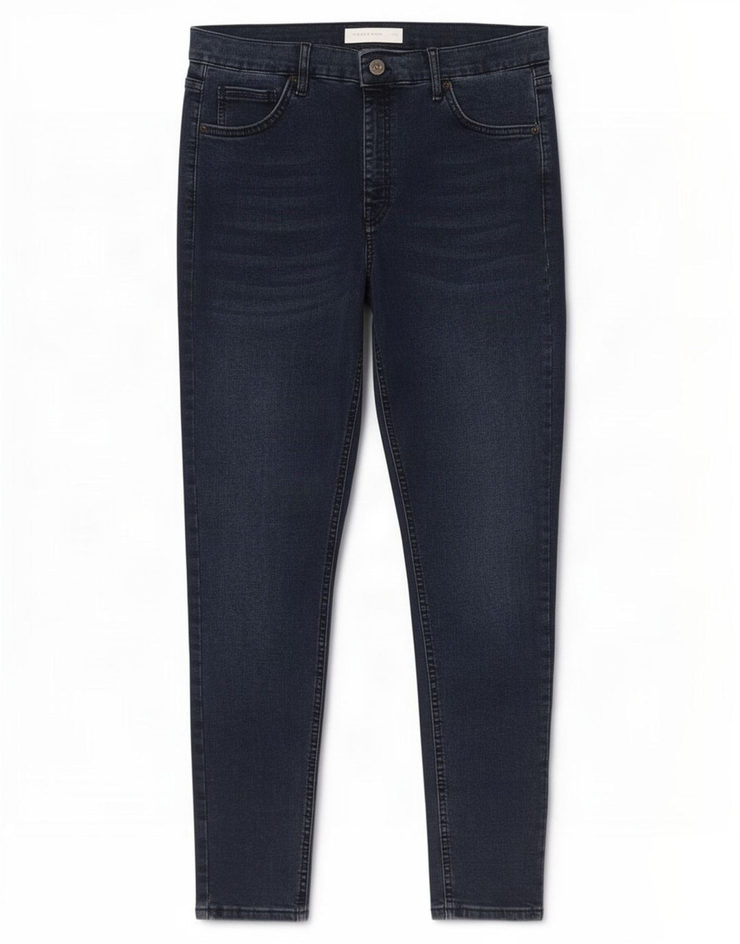 Topshop Jean skinny femme W34 L32 bleu marine polyester