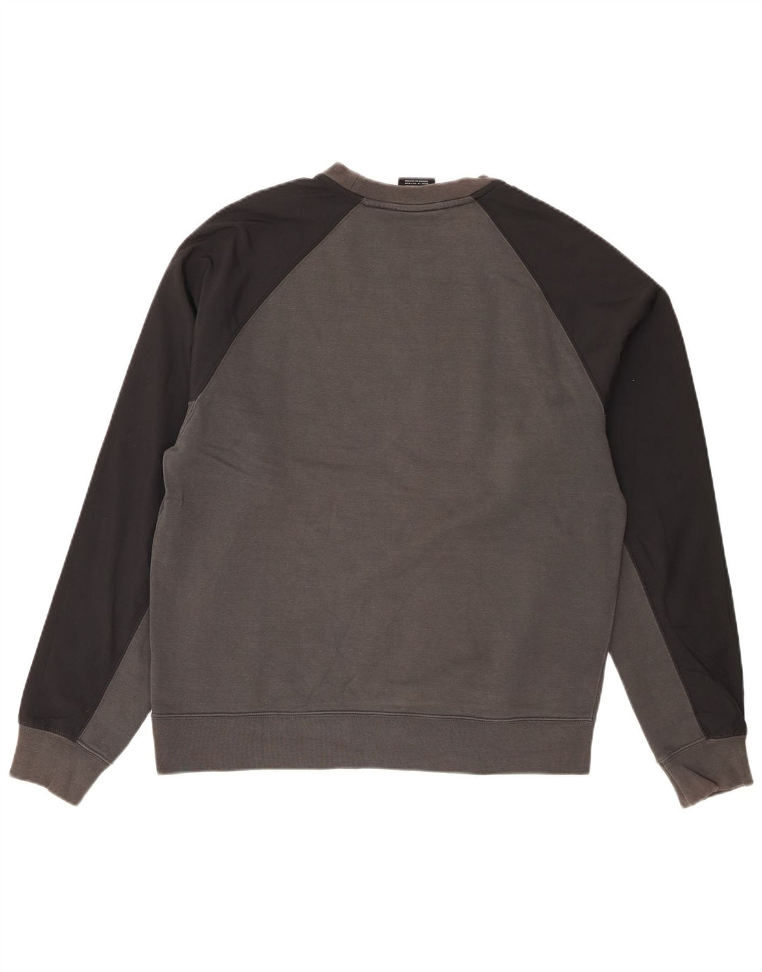 Nike Sweat-shirt graphique en coton color block gris moyen pour homme