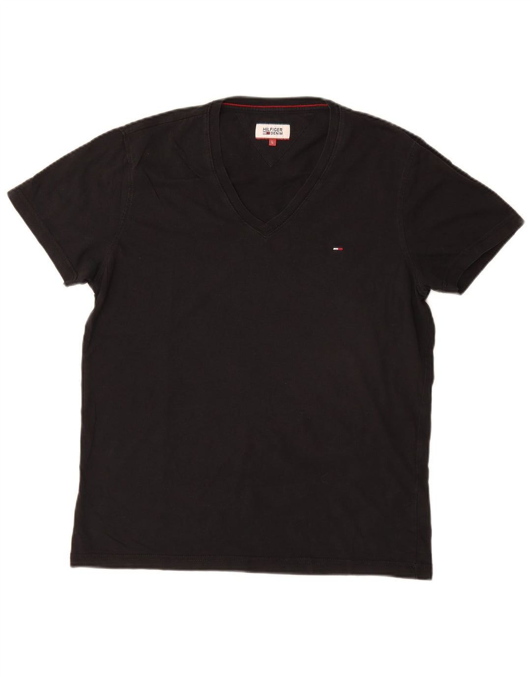 TOMMY HILFIGER T-Shirt Homme Haut Large Noir