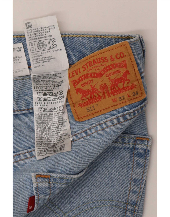 Levi's Jean Slim 511 Homme Bleu W32 L34 Coton