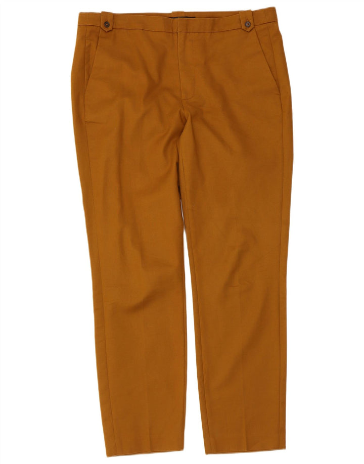 Zara Pantalon Chino Slim Femme EU 40 Medium W30 L28 Marron