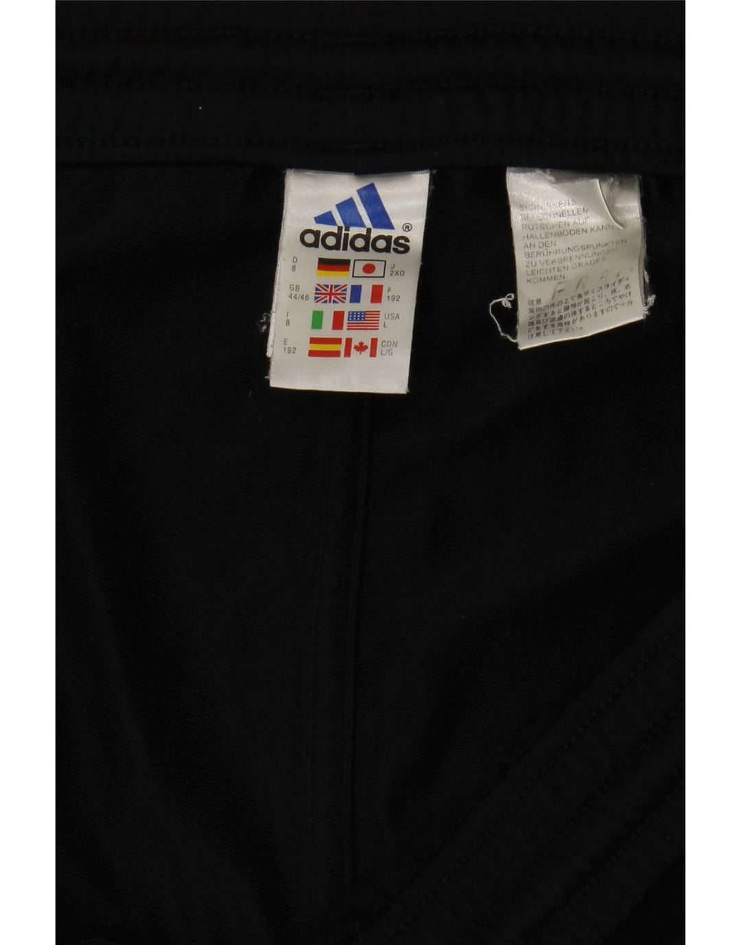 Adidas Pantalon de survêtement pour homme Joggers UK 44/46 Large Noir Polyester
