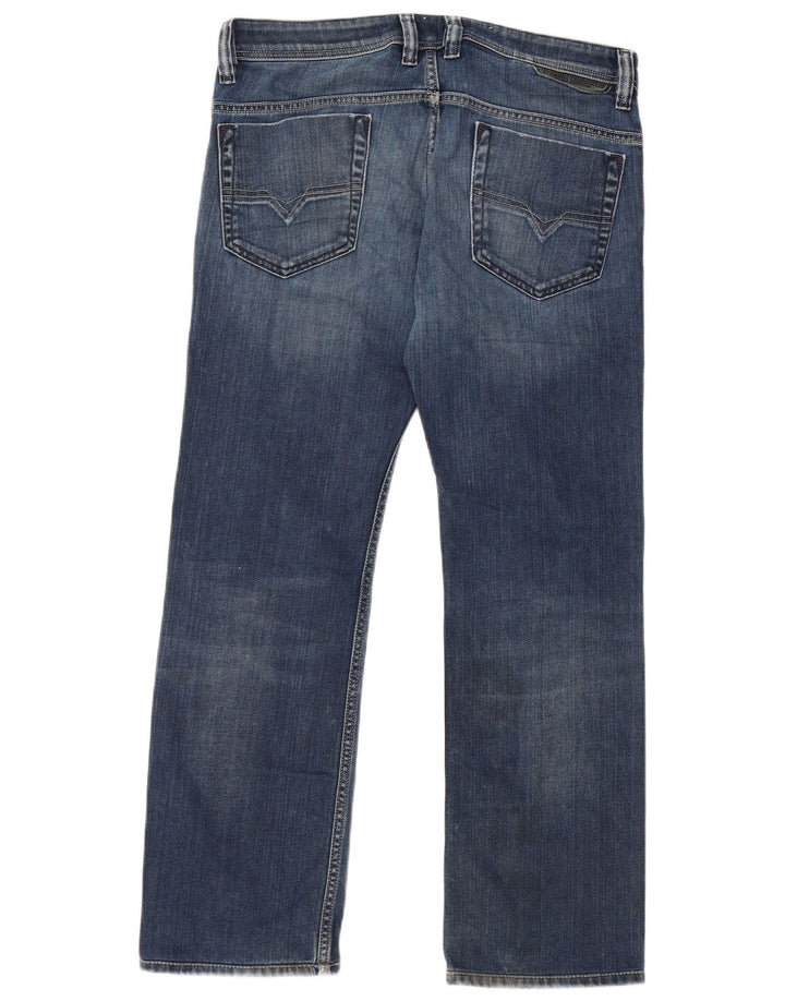 DIESEL Homme Safado Regular Slim Jean Droit W30 L27 Bleu Coton