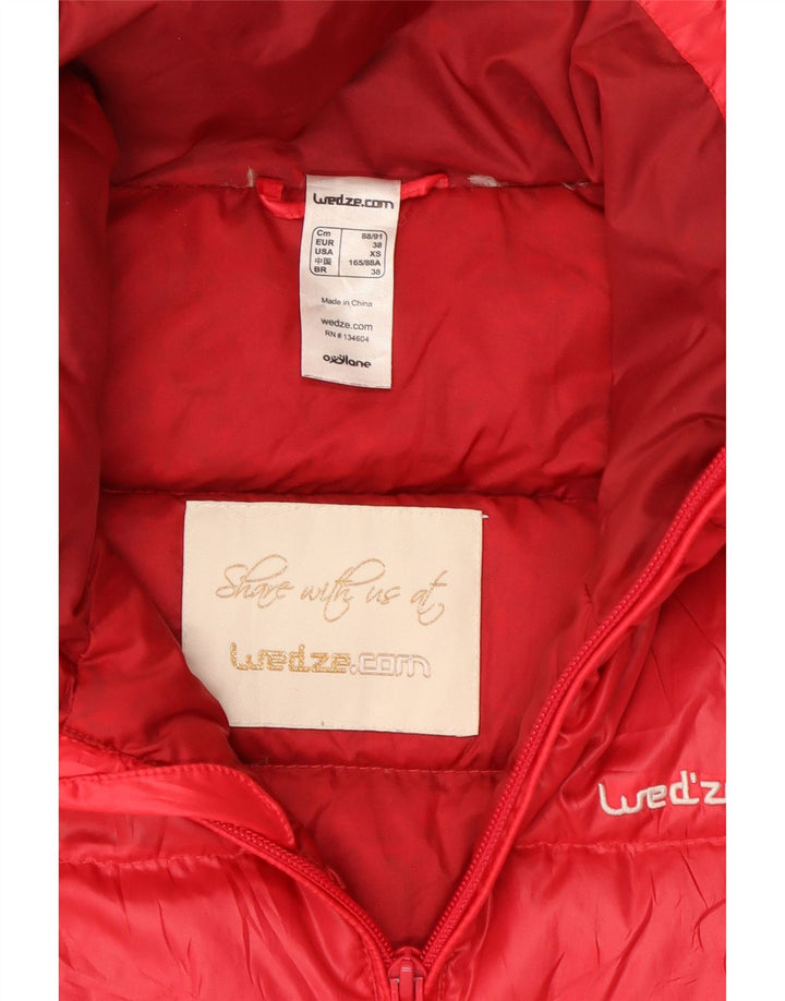 Wedze Veste matelassée pour homme UK 34 XS Rouge Colorblock Polyester