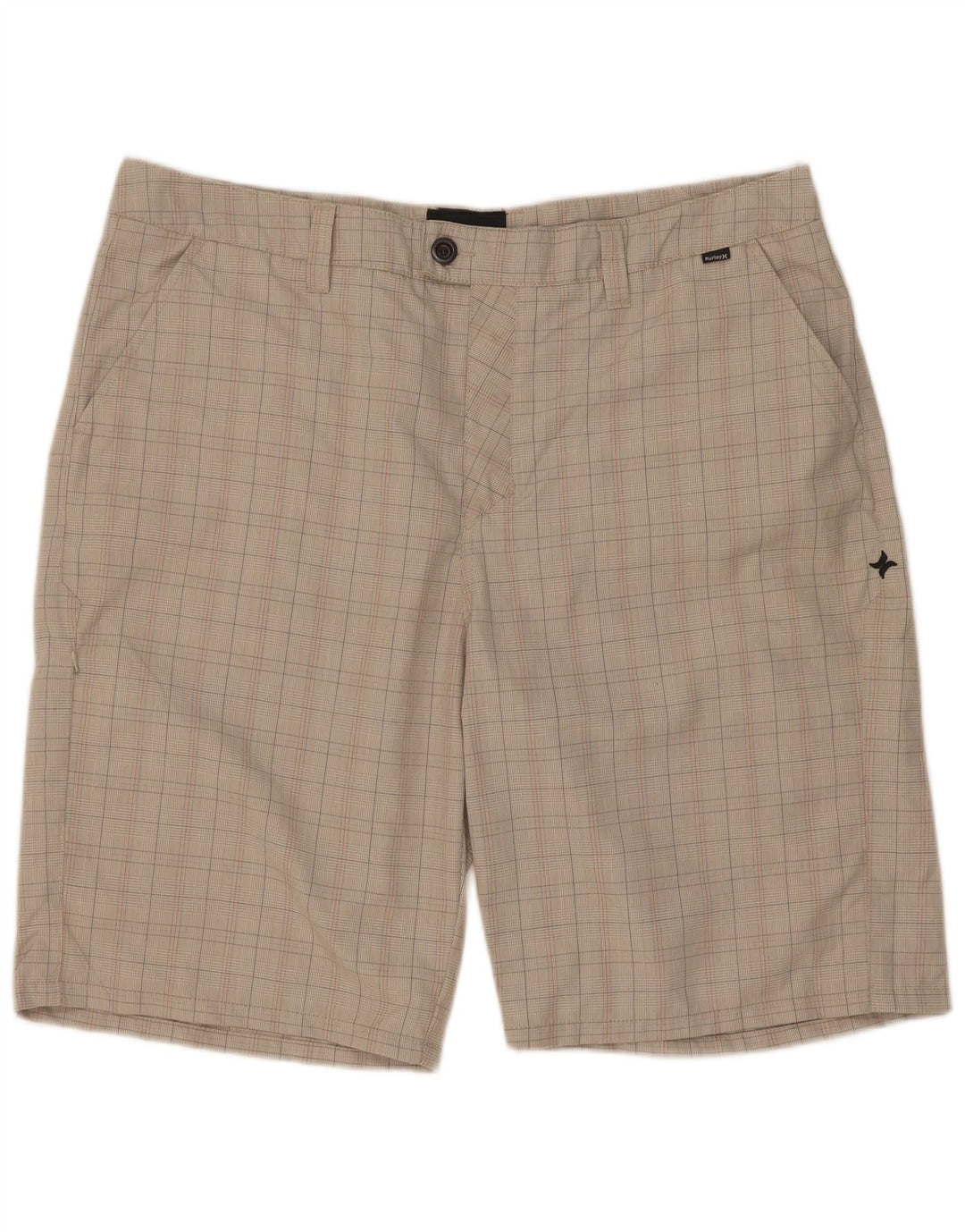 Hurley Short Cargo Homme W38 XL Gris Carreaux Polyester