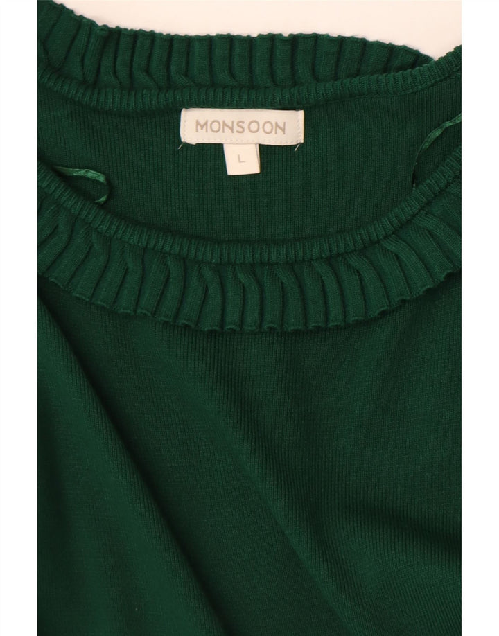Monsoon Robe pull pour femme UK 44 Large Vert