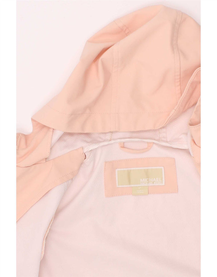 Michael Kors Veste de pluie à capuche pour fille 3-4 ans Rose Polyester