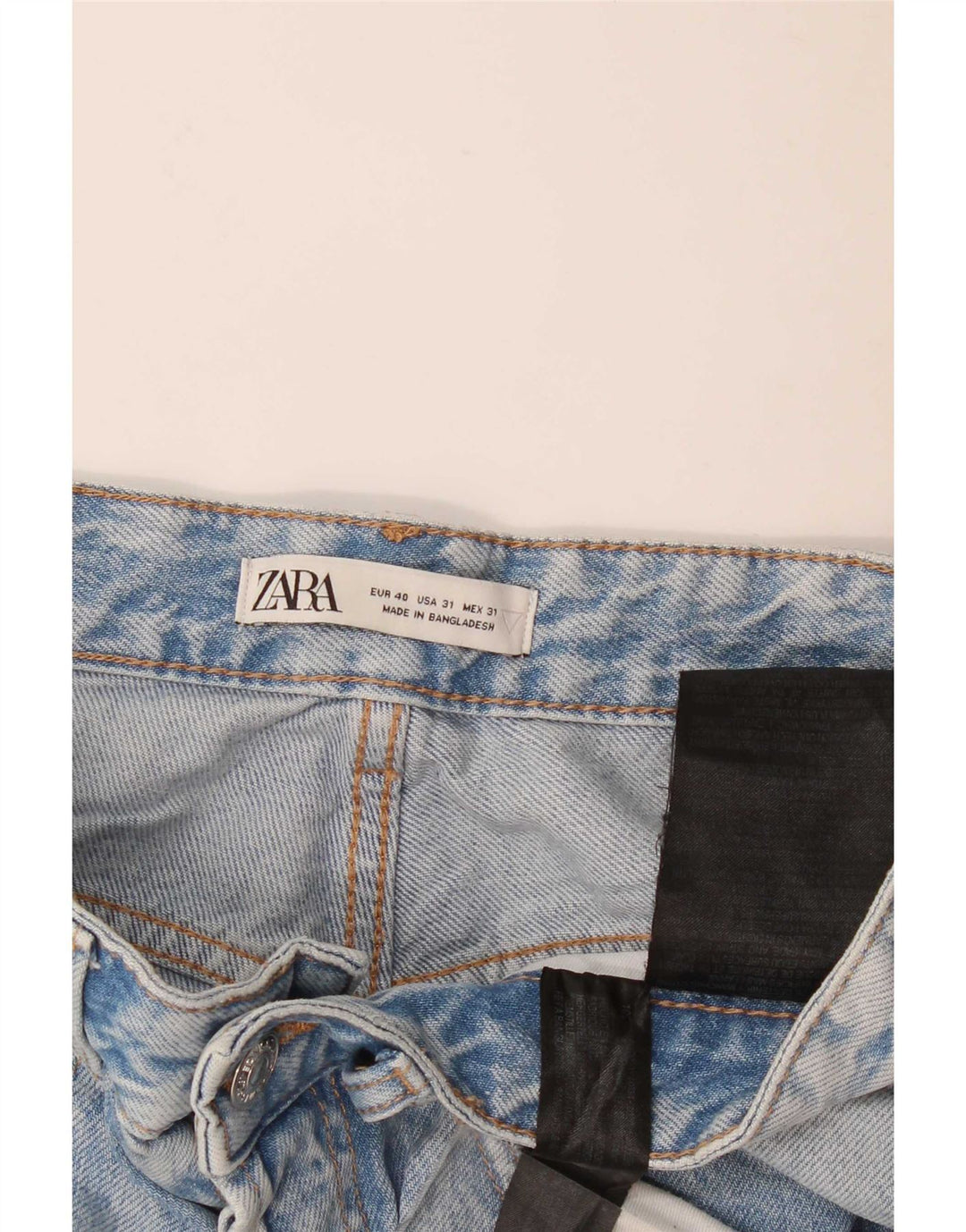 Zara Jean slim court pour homme EU 40 Medium W31 L26 Bleu