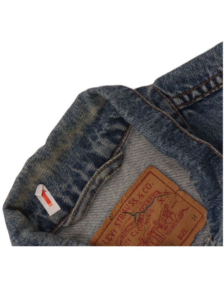 Levi's Veste en Jean Homme UK 38 Bleu Moyen Coton