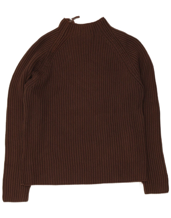 Zara Pull à col zippé pour homme Large Marron