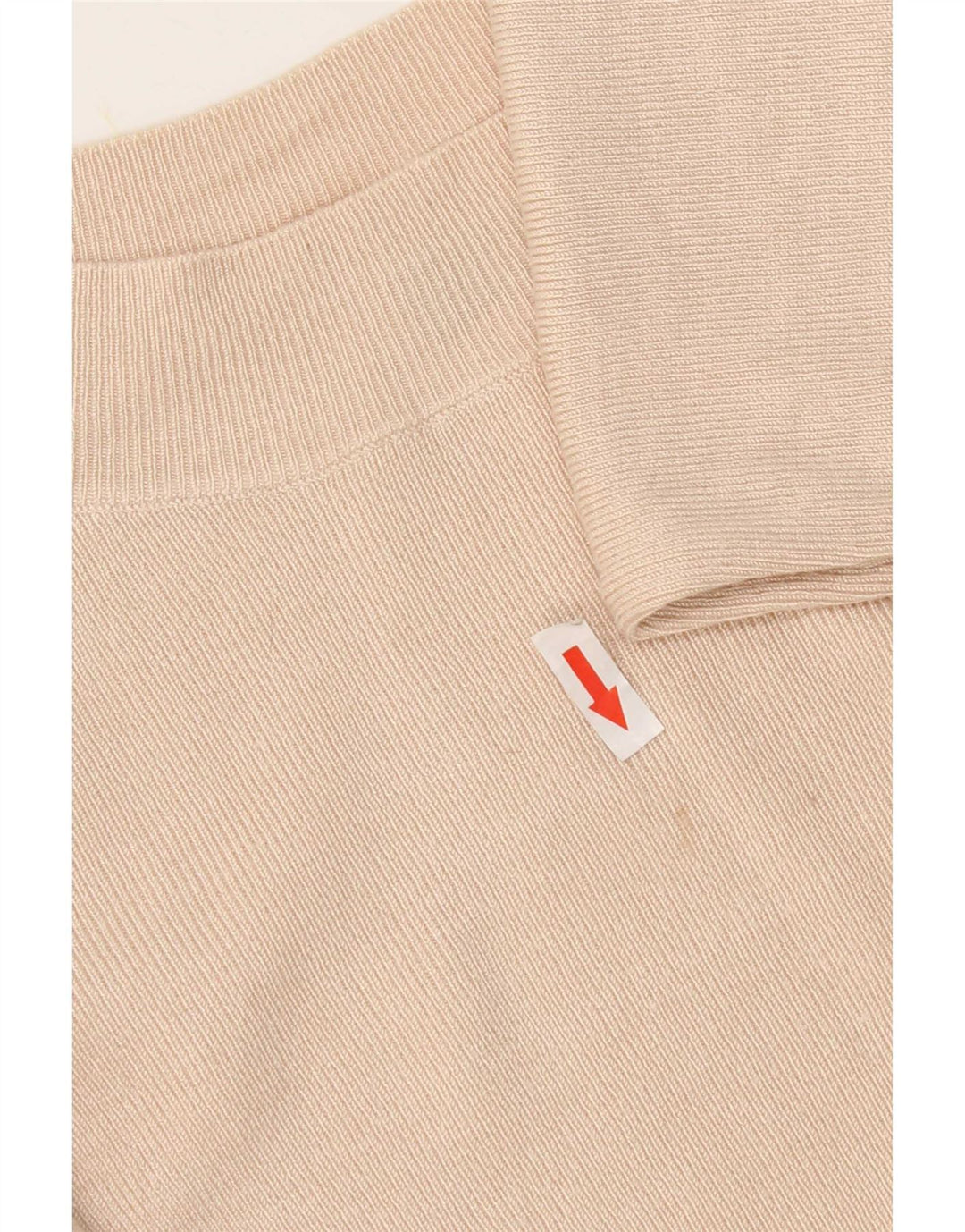 Oasis Crop Top Femme Manches 3/4 UK 12 Beige Moyen Viscose