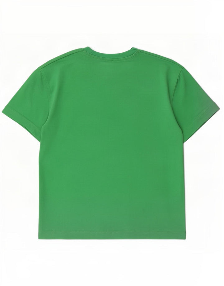 Zara Homme T-Shirt Top Vert Moyen Coton