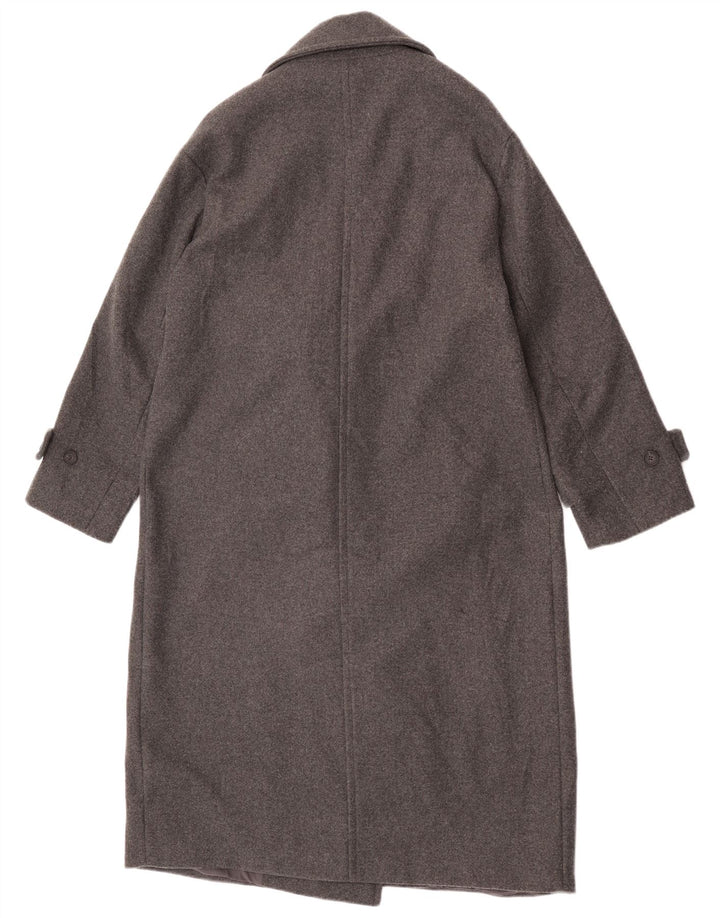 Zara Manteau croisé pour femme UK 14 Polyester gris moyen