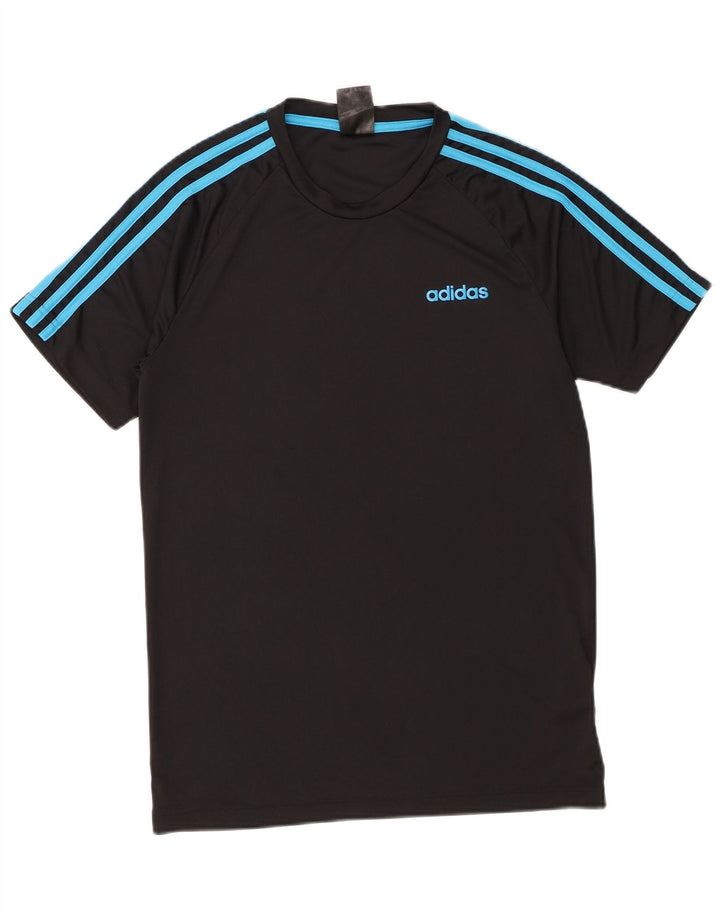 Adidas Hommes Climalite T-Shirt Haut Petit Noir Polyester