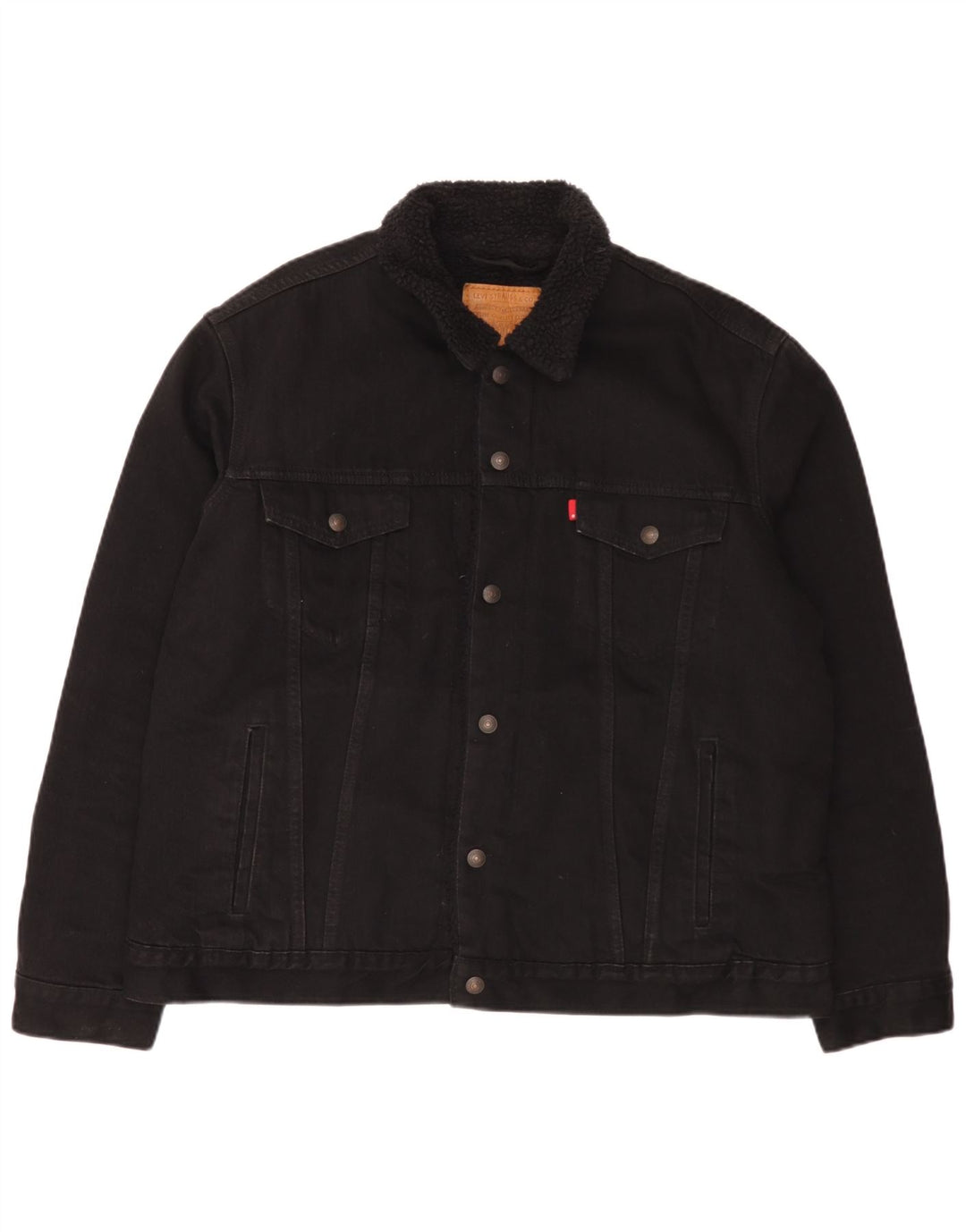 Levi's Veste en Jean Homme UK 42 XL Noir Coton