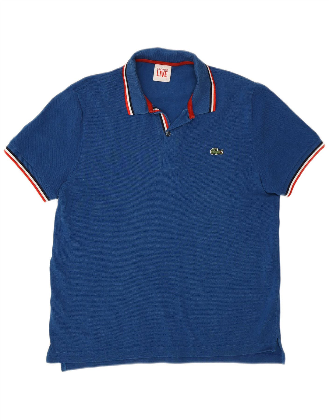 LACOSTE Polo Homme Taille 4 Bleu Moyen Coton