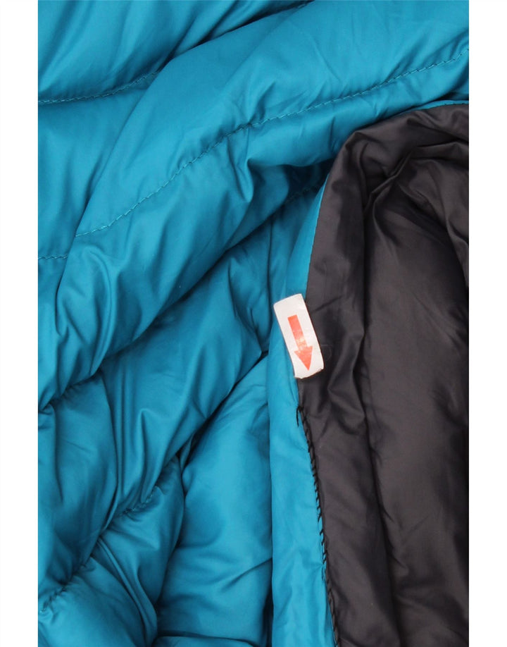 Mountain Warehouse Manteau rembourré à capuche pour femme UK 20 2XL Bleu Polyester