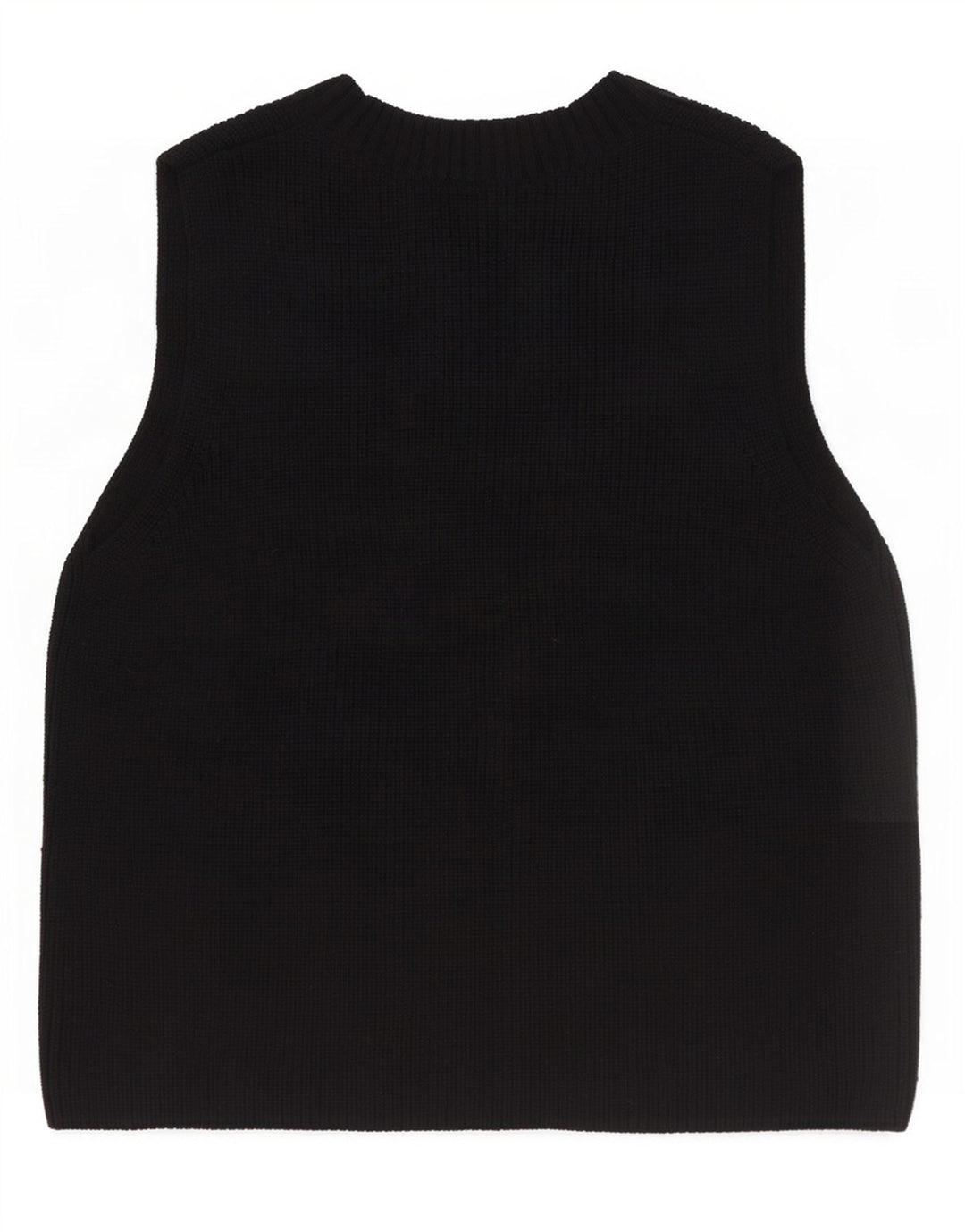 Cos Débardeur surdimensionné pour femme UK 10 Petite laine noire