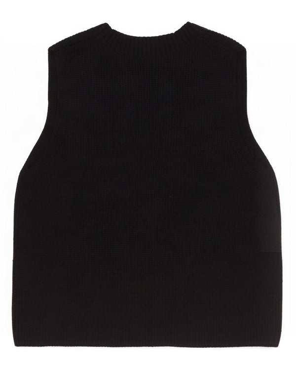 Cos Débardeur surdimensionné pour femme UK 10 Petite laine noire
