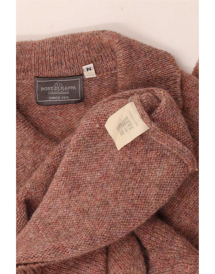 Kappa Pull Col Polo Homme Rouge Moyen Laine Mouchetée